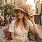🧢 50% OFF NOW! 🌞 Elegant Woven Straw Sun Hat with Bow – Breathable, Foldable & Perfect for Beach & Travel 👒