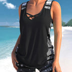 🏖️SUMMER HOT SALE 50% OFF with FREE GIFT🎁💞50K+ SOLD!💥Women's Printed Two-Piece Tankini Swimsuit