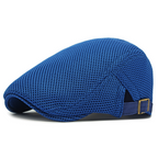 🧢LAST DAY SALE: ￡7.99!!🌞 Breathable Flat Cap with Adjustable Strap – Mesh Fabric, Classic Ivy Style🌿