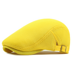 🧢LAST DAY SALE: ￡7.99!!🌞 Breathable Flat Cap with Adjustable Strap – Mesh Fabric, Classic Ivy Style🌿