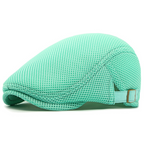 🧢LAST DAY SALE: ￡7.99!!🌞 Breathable Flat Cap with Adjustable Strap – Mesh Fabric, Classic Ivy Style🌿