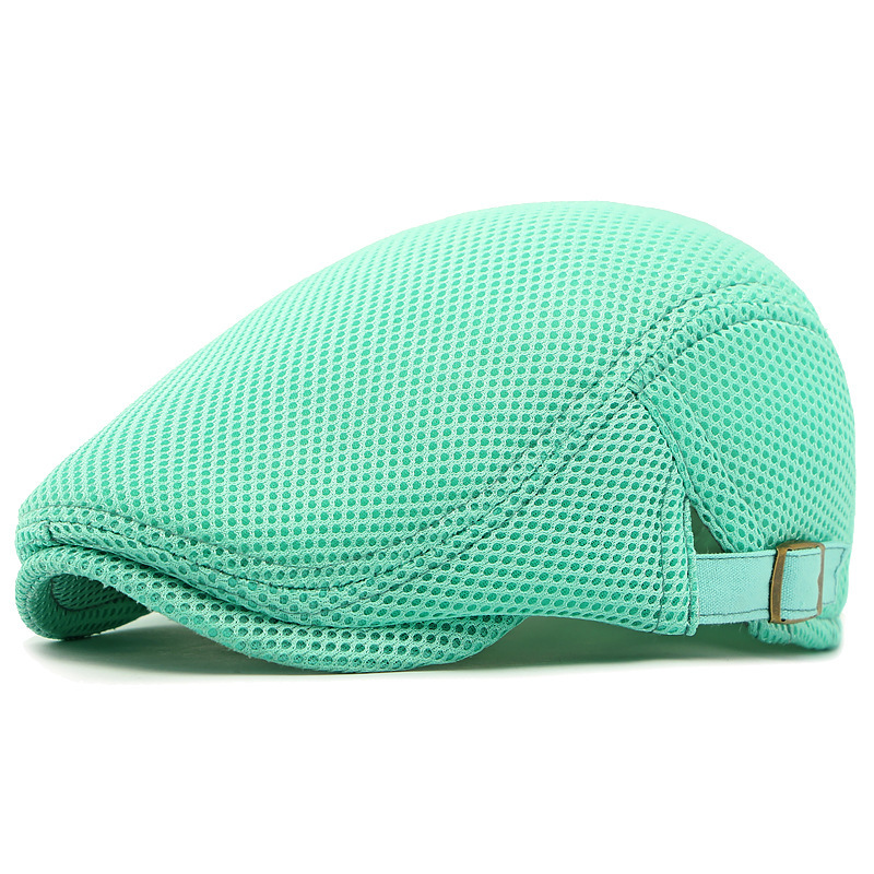 🧢LAST DAY SALE: ￡7.99!!🌞 Breathable Flat Cap with Adjustable Strap – Mesh Fabric, Classic Ivy Style🌿