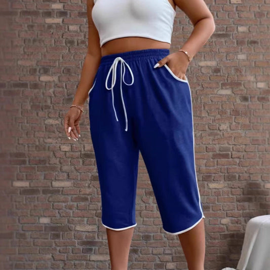 📢🌞Summer Hot Sale-30% OFF !! ⏰Women's Drawstring Capri Pants with Pockets