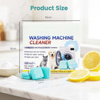 🥳2026 HOT SALE🥳💞50K+ SOLD!🛡️🌸 50% OFF! Washing Machine Cleaner – 12 tablets, deep cleans inner tank & pet hair. Removes odours. No mess, just drop & run. 🧼✨