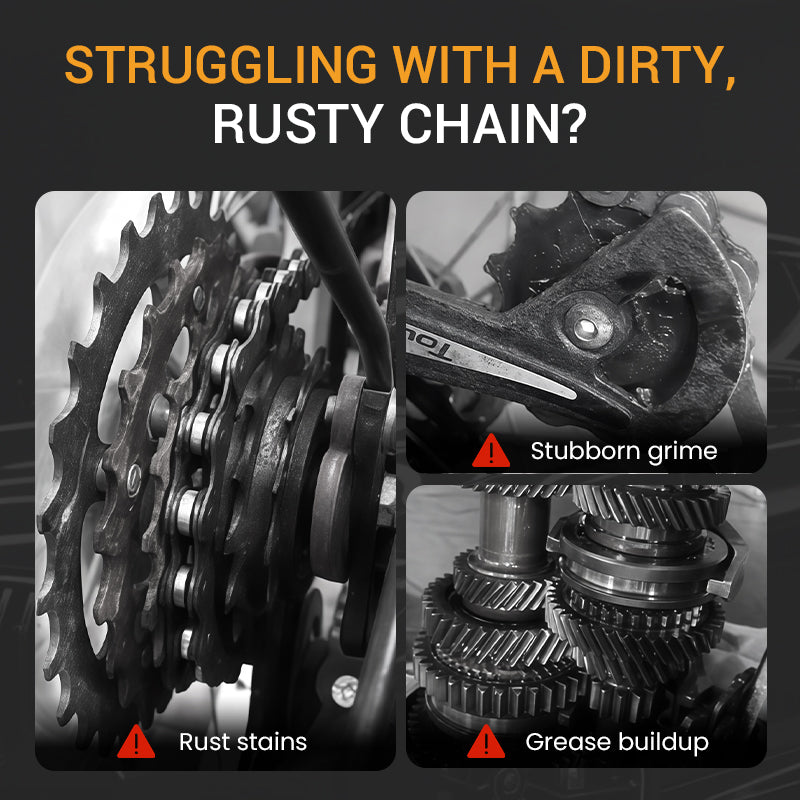 🎁💥LAST DAY SPECIAL PRICE!-￡7.99!! 🏆 Deep-Cleaning & Rust-Resistant Bicycle Chain Cleaner