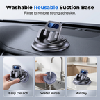 🚗💥LAST DAY SPECIAL PRICE!-￡7.99!!📱Rotating Dashboard Car Phone Holder–Hands-Free Phone Mount 🛡️
