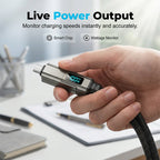 🎁💥LAST DAY SPECIAL PRICE!-￡7.99!!🔌4-in-1 Charging Cable with Digital Display & Keychain – Fast-Charging, Kink-Resistant & Compact