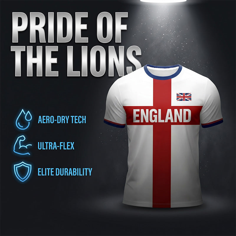 👕 LIMITED-TIME 50% OFF! ✨🔥England ‘Til I Die 🏴‍⚽ | Bold Letter Print Football Tee🦁Loose Fit • Extra Long • Perfect for Matchdays & The World Cup 🇬🇧✨