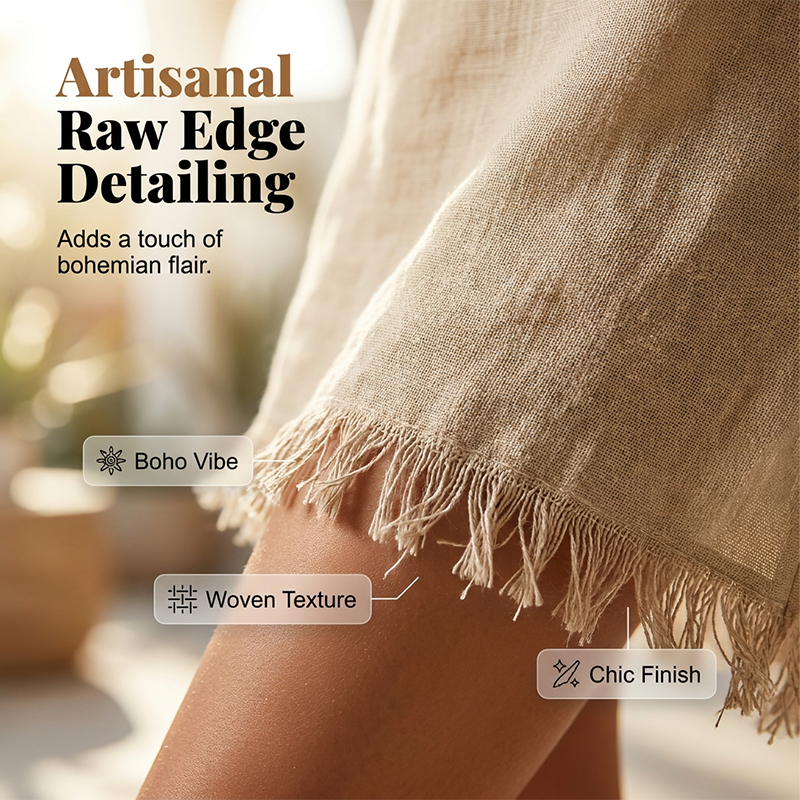 🌞Summer New Hot Selling 50% OFF🎁Frayed Edge V-Neck Mini Slip Dress
