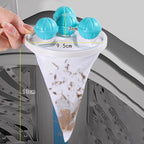 ⏳LAST DAY SALE ONLY￡7.99 FOR 3PCS!!🔥Reusable Washing Machine Filter Bag –  Floating Hair & Fluff Catcher for Front & Top Loaders 🧺  Eco-Friendly Cotton Mesh, Fits All UK Machines 🇬🇧