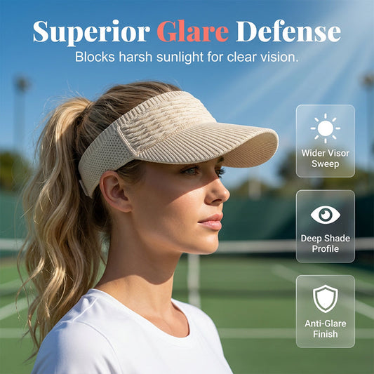 🏖️Last Day Special Price £7.99!!🔥SunSafeTok Women’s High Ponytail Visor Hat 🧢 Breathable, Open-Top UV400 Protection ☀️🇬🇧  Perfect for Running, Hiking, Beach Days & Everyday “That Girl” Style 💁‍♀️✨