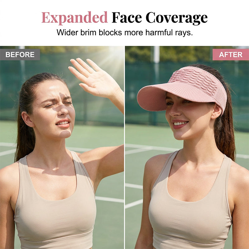 🏖️Last Day Special Price £7.99!!🔥SunSafeTok Women’s High Ponytail Visor Hat 🧢 Breathable, Open-Top UV400 Protection ☀️🇬🇧  Perfect for Running, Hiking, Beach Days & Everyday “That Girl” Style 💁‍♀️✨