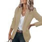🧥🌸LAST DAY SALE 50% OFF!✨Women's Casual Blazer Fitted Long Sleeve Work Office Suit Jacket with Flap Pockets