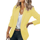 🧥🌸LAST DAY SALE 50% OFF!✨Women's Casual Blazer Fitted Long Sleeve Work Office Suit Jacket with Flap Pockets