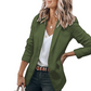 🧥🌸LAST DAY SALE 50% OFF!✨Women's Casual Blazer Fitted Long Sleeve Work Office Suit Jacket with Flap Pockets