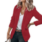 🧥🌸LAST DAY SALE 50% OFF!✨Women's Casual Blazer Fitted Long Sleeve Work Office Suit Jacket with Flap Pockets