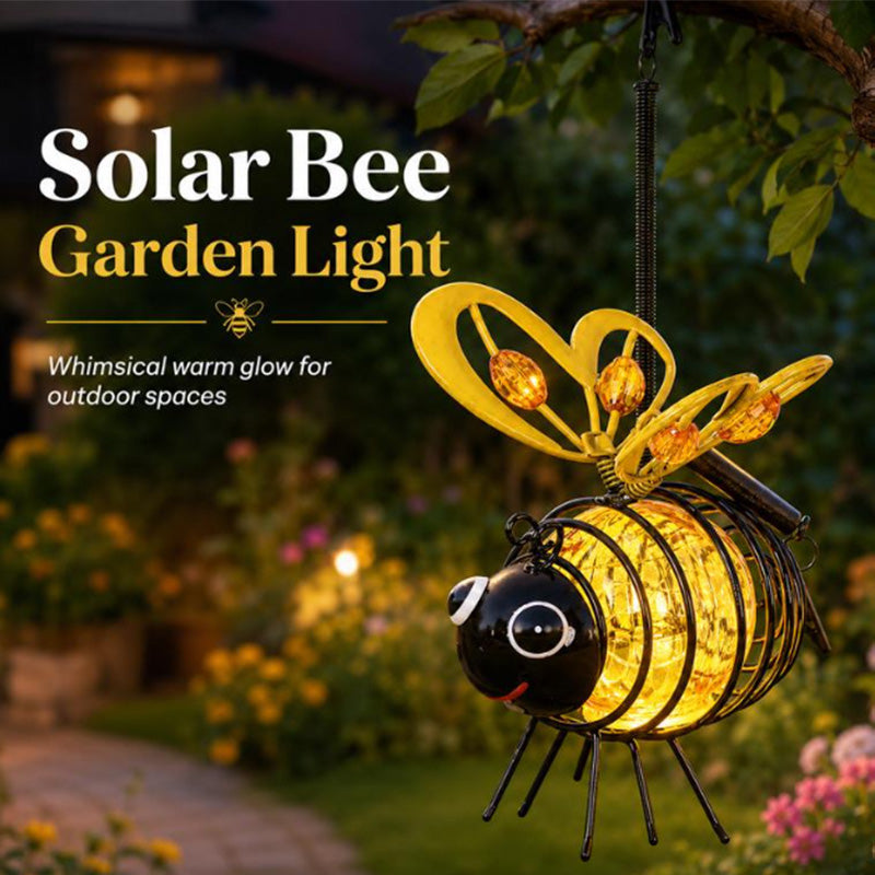 🔥Limited Time £10.99!! ⚡50K+ SOLD!✨🐝Hanging Solar Bee Light – Warm Amber Glow, Flicker-Free, Perfect for Garden Parties, Camping, or Kids’ Rooms – Spread Joy Day and Night 🌞🌜