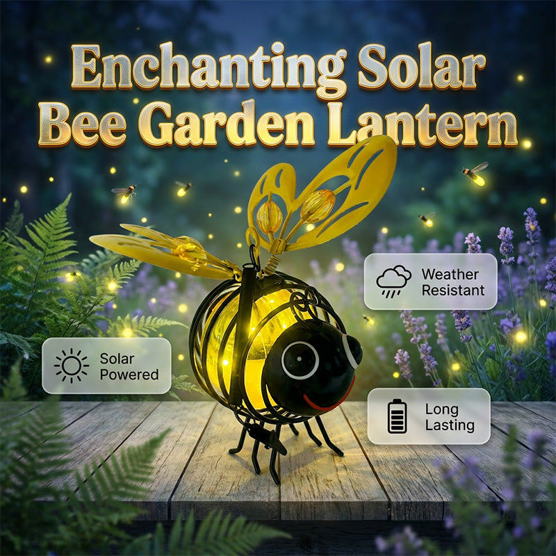 🔥Limited Time £10.99!! ⚡50K+ SOLD!✨🐝Hanging Solar Bee Light – Warm Amber Glow, Flicker-Free, Perfect for Garden Parties, Camping, or Kids’ Rooms – Spread Joy Day and Night 🌞🌜