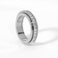 💍 Last Day Special Price £9.99 ! 💐Titanium Steel Rotatable Spinner Ring with Zirconia
