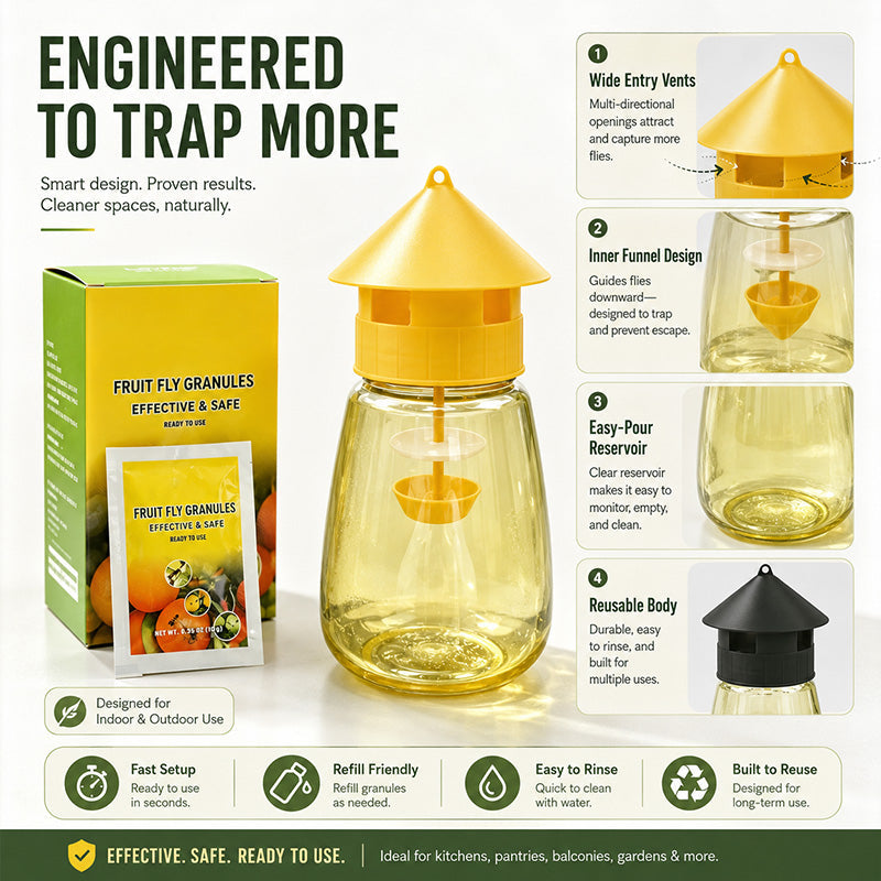 ⏳💥Final 3 hours-￡7.99!! 🔥 Indoor and Outdoor Hanging Fly Trap