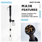 🎉HOT SALE 50% OFF🔥Electric Aquarium Gravel Cleaner✨