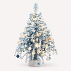 ⏳💥Final 3 hours-￡7.99!!  🔥 Elegant Beaded Mini Christmas Tree – Collector's Holiday Decor Set, Tabletop 🎄