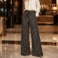 🛍️🔥HOT SALE 70% OFF!👖Women's Sequin Sparkle Elastic Waist Straight-Leg Pants