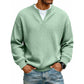 🔥LAST DAY SALE ONLY ￡13.99!!✨ Timeless Comfort | Men's Textured Waffle Layered-Look Long-Sleeve Tee