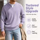 🔥LAST DAY SALE ONLY ￡13.99!!✨ Timeless Comfort | Men's Textured Waffle Layered-Look Long-Sleeve Tee