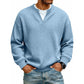 🔥LAST DAY SALE ONLY ￡13.99!!✨ Timeless Comfort | Men's Textured Waffle Layered-Look Long-Sleeve Tee