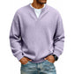 🔥LAST DAY SALE ONLY ￡13.99!!✨ Timeless Comfort | Men's Textured Waffle Layered-Look Long-Sleeve Tee