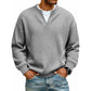 🔥LAST DAY SALE ONLY ￡13.99!!✨ Timeless Comfort | Men's Textured Waffle Layered-Look Long-Sleeve Tee