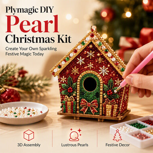 🎄Christmas Pre Sale￡9.99!!☃️ 50% OFF! 🎄3D DIY Pearl Art Christmas Painting Kit