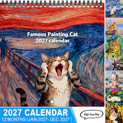 🏆 Last Day £6.99!🗓️Buy 2 Get 1 Free🐱2027 Funny Cat Meme Calendar — 12 Months of Feline Humour & Wall-Ready Decor✨