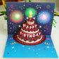 🎂🎉HOT SALE 70% OFF!!!🎁💐Birthday Cards With Fireworks & Pop Up Cake & Blow-able Music