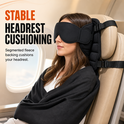 🎁⏰ Limited Time 50% OFF 🔥 Integrated Memory Foam Travel Cushion and 3D Blackout Sleep Eye Mask Set for Travel Neck Support
