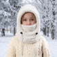 🖤Black Friday Sale 50% OFF!!🖤💐Kids Balaclava Hat, Windproof Thermal One Piece Hood Scarf, Adjustable Drawstring Full Face Neck Warmer for Boys Girls, Winter Outdoor Ski Cycling Hat