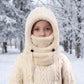 🖤Black Friday Sale 50% OFF!!🖤💐Kids Balaclava Hat, Windproof Thermal One Piece Hood Scarf, Adjustable Drawstring Full Face Neck Warmer for Boys Girls, Winter Outdoor Ski Cycling Hat