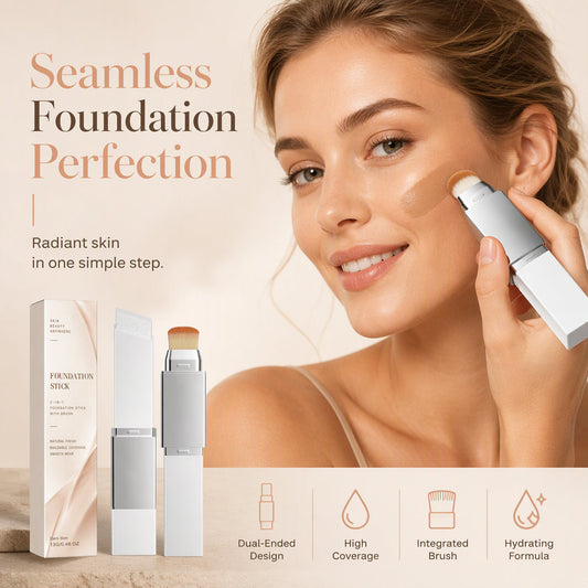 🥳Limited Time: Buy 1 Get 1 Free💞2-in-1 High Coverage Foundation Stick💄Foundation & Concealer Cream Makeup