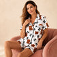 🖤Black Friday Sale 50% OFF!!🐮Cute Highland Cow Print, 3-Piece Fun Pyjama Set – Cozy Lounge & Sleepwear ✨