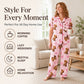 🖤Black Friday Sale 50% OFF!!🐮Cute Highland Cow Print, 3-Piece Fun Pyjama Set – Cozy Lounge & Sleepwear ✨
