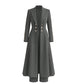 ⏰💖Black Friday Mega Deal – 50% off!💖✨Women's Elegant Autumn 2 Piece Outfit Set with Retro Long Sleeve Coat and Simple Trousers