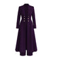 ⏰💖Black Friday Mega Deal – 50% off!💖✨Women's Elegant Autumn 2 Piece Outfit Set with Retro Long Sleeve Coat and Simple Trousers