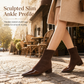 ⏰Christmas Limited Sale 50% OFF!!🎄Women's French Style Pointed Toe Ankle Boots Slim Fit Elegant Short Boots for Spring and Autumn
