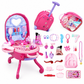 📢📢HOT SALE 50% OFF🎀Kids’ Pretend Makeup Vanity Suitcase – Portable Dress-Up Toy Set for Girls