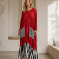🖤Black Friday Sale 50% OFF!!🖤Women's Striped Patchwork Long Sleeve Maxi Dress