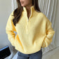 🖤Black Friday Sale 50% OFF!!🖤Women's Stand Collar Half-Zip Knit Sweater