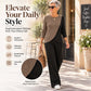 🥳🎉New Season Essentials!!🎉Women's Casual Color Block Ribbed Knit 2-Piece Set