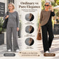 🥳🎉New Season Essentials!!🎉Women's Casual Color Block Ribbed Knit 2-Piece Set
