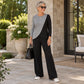 🥳🎉New Season Essentials!!🎉Women's Casual Color Block Ribbed Knit 2-Piece Set